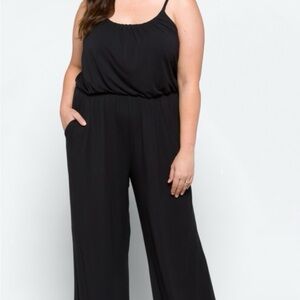 Kaileigh Black Sleeveless Jumpsuit for Cocktail Nights